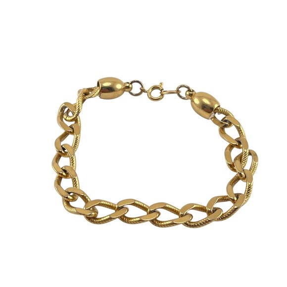 Trifari Link Chain Bracelet Vintage 1970s 1980s Vintage Classic Everyday - Picture 4 of 7